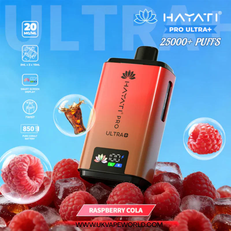 Raspberry Cola Hayati Pro Ultra Plus 25000 Prefilled Pod Kit