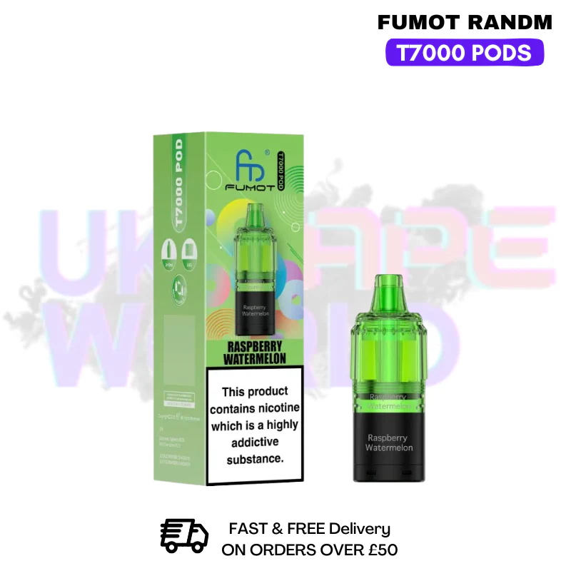 Raspberry Watermelon Fumot T7000 RandM 7K Replacement Pods