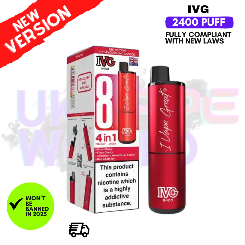 Red Edition IVG 2400 Prefilled Pod Kit