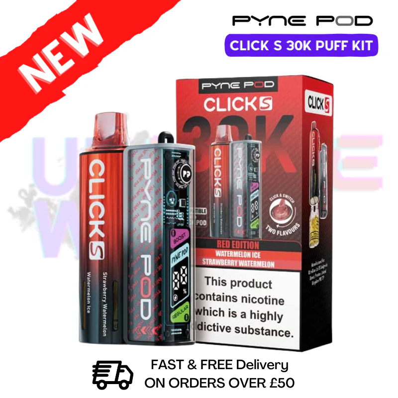 Red Edition Pyne Pod Click S 30K Puff Kit