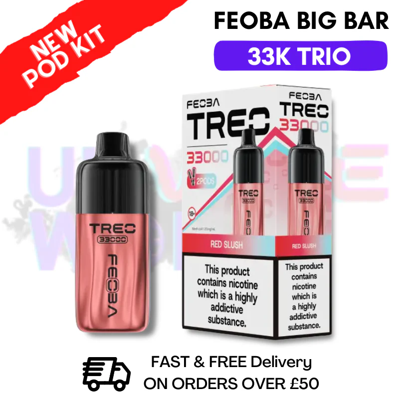 Red Slush Feoba Treo 33K Puff Pod Kit