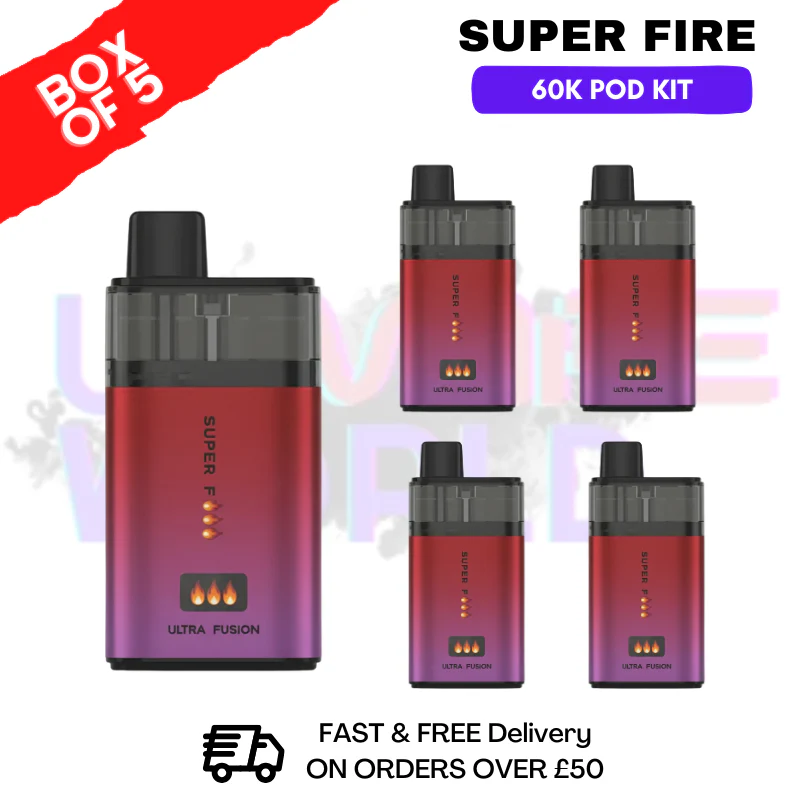 Royal Blue Edition SuperFire 60K Ultra Fusion Box Of 5