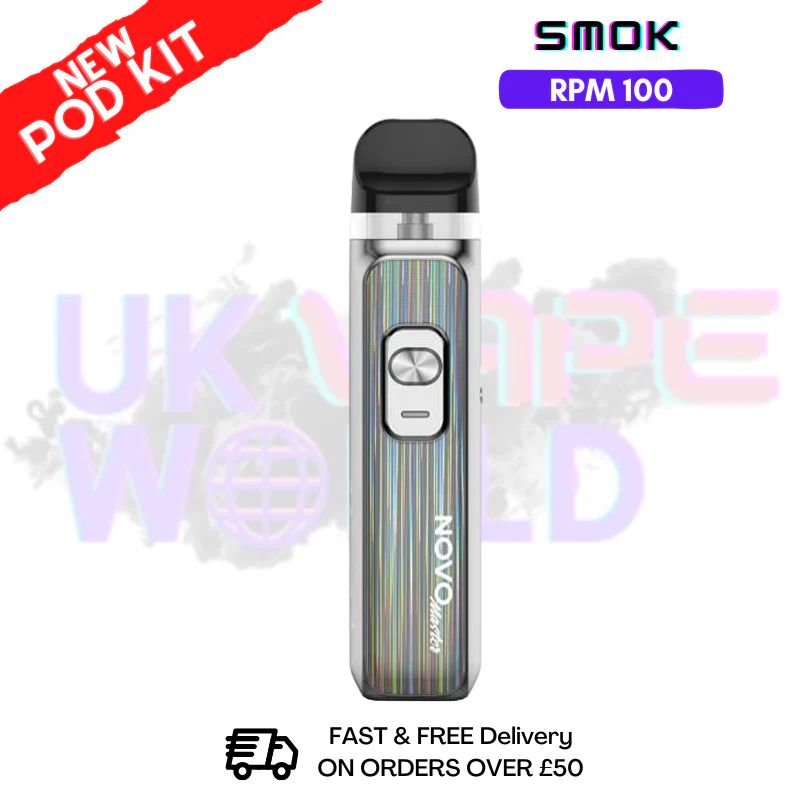 Silver Laser Smok Novo Master 30K Pod Kit + Free Nic Salt (PRICE £12.99)