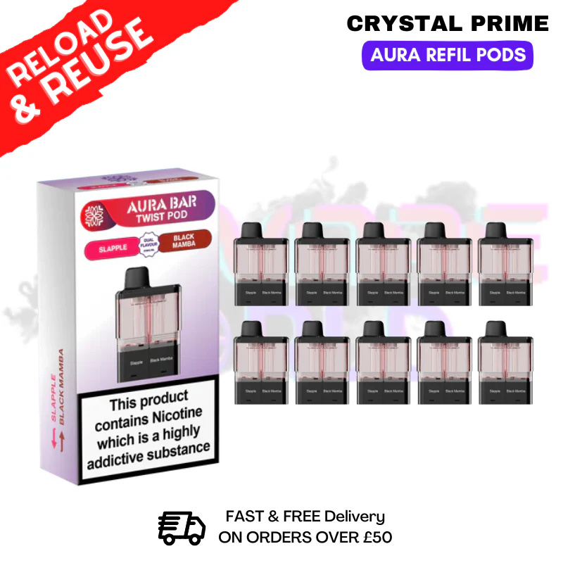 Slapple Aura 40K Replacement Pods Box Of 10