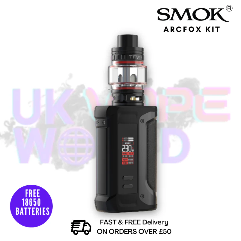 Smok Arcfox 230W Vape Kit + 2x FREE Batteries - Image 2