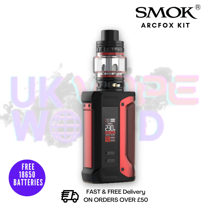 Smok Arcfox 230W Vape Kit + 2x FREE Batteries - Image 5