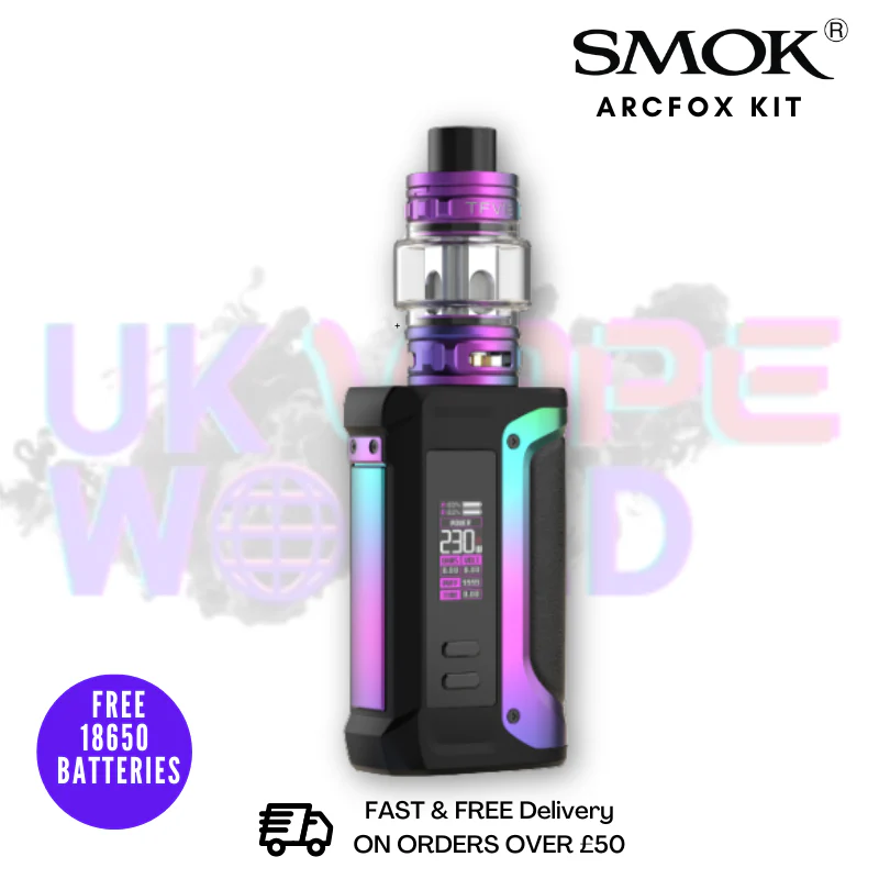 Smok Arcfox 230W Vape Kit + 2x FREE Batteries - Image 7