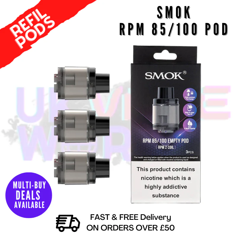 Smok RPM 100 & RPM 85 Replacement Pod [PACK OF 3]