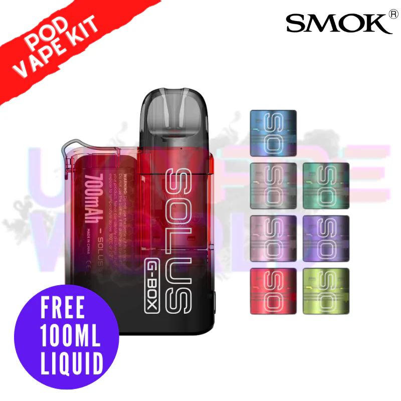 Smok Solus G BOX Pod Vape Kit + Free 100ML Liquid