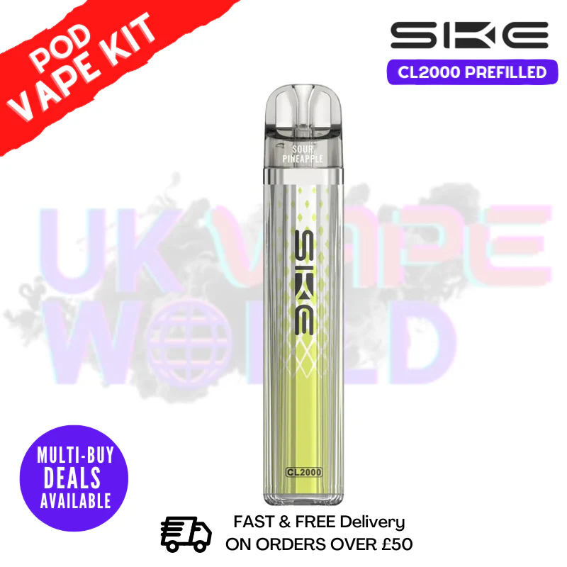 Sour Pineapple SKE CL2000 2K Puff Vape Pen Kit