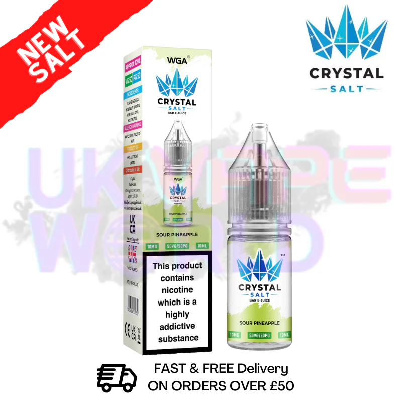 Sour Pineapple WGA Crystal Nic Salt | Nicotine Salts | Lowest Price
