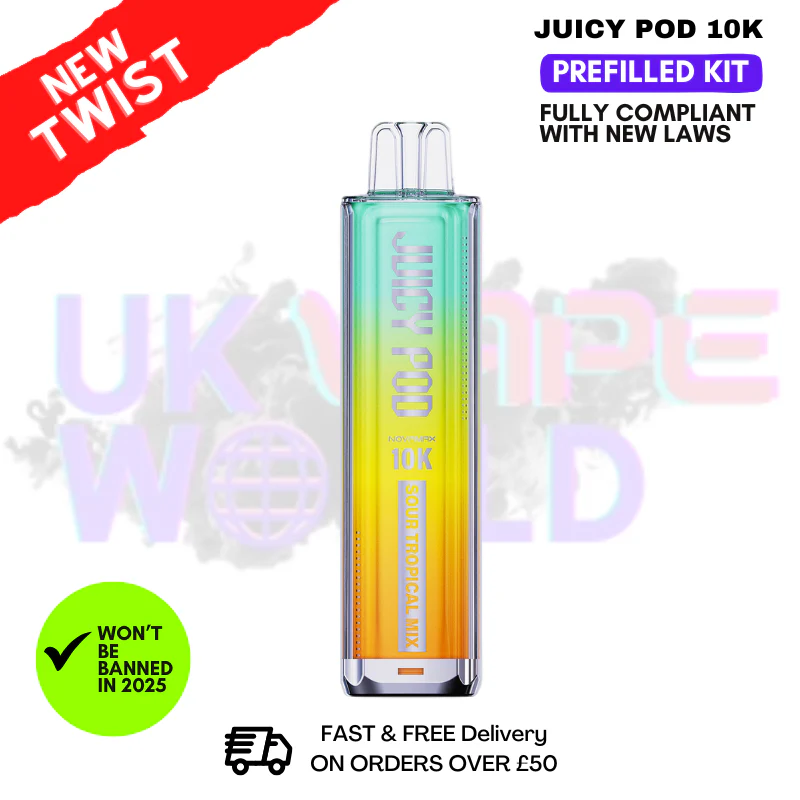 Sour Tropical Mix Juicy Pod 10K NovaMax Pod Kit - £8.99