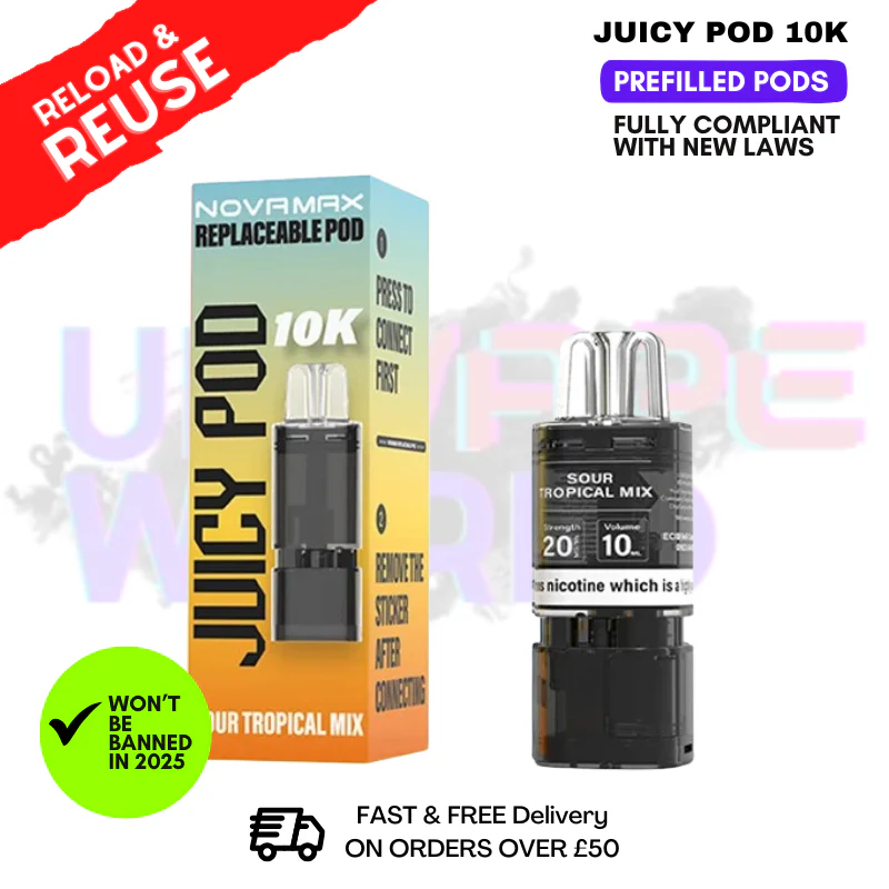 Sour Tropical Mix Juicy Pod 10K Replacement Pod 12ML - £2.99