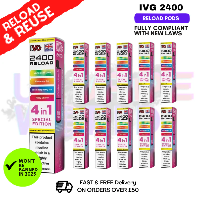 Special Edition IVG 2400 RELOAD Pods - Box Of 10