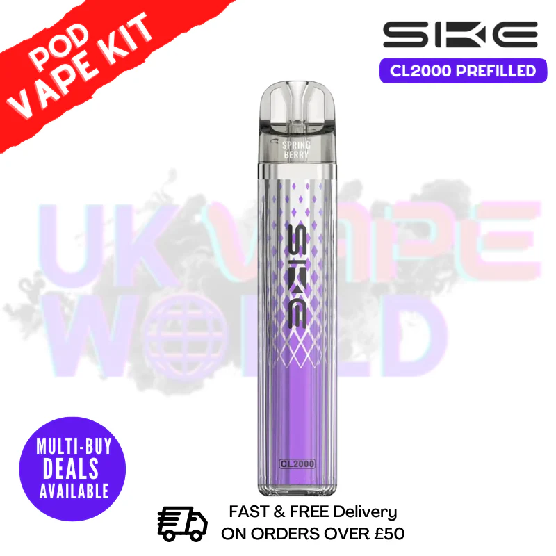 Spring Berry SKE CL2000 2K Puff Vape Pen Kit