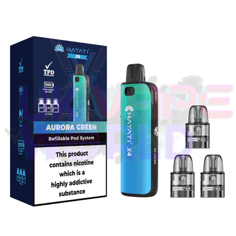 Stormy Black Hayati X4 Refillable Pod Vape Kit - Image 2