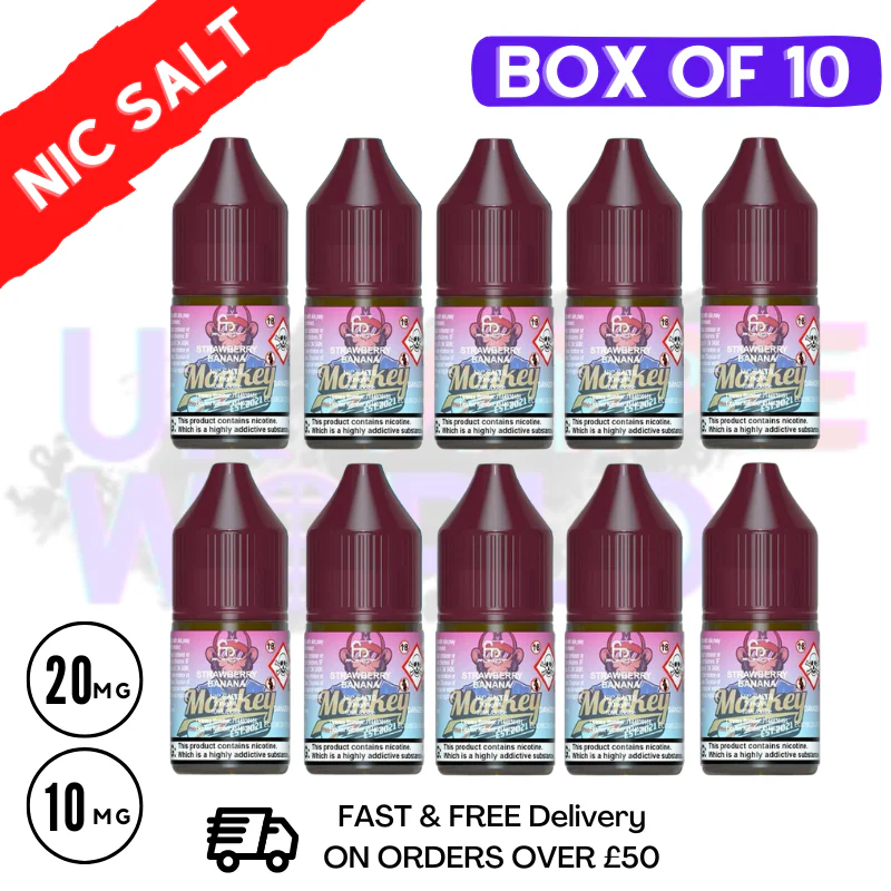 Strawberry Banana RandM Tornado 7000 Nic Salt BOX OF 10
