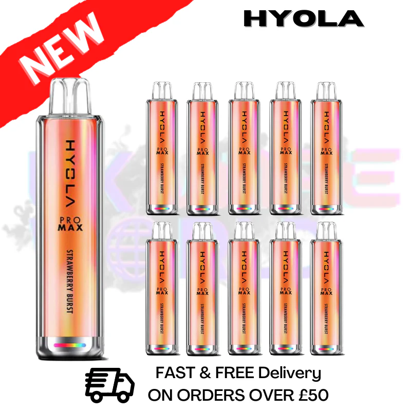 Strawberry Burst Hyola Pro Max 8000 Puff Box Of 10