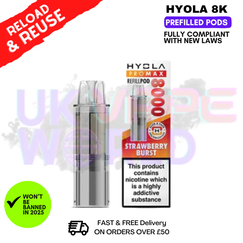 Strawberry Burst Hyola Pro Max 8000 Replacement Pod