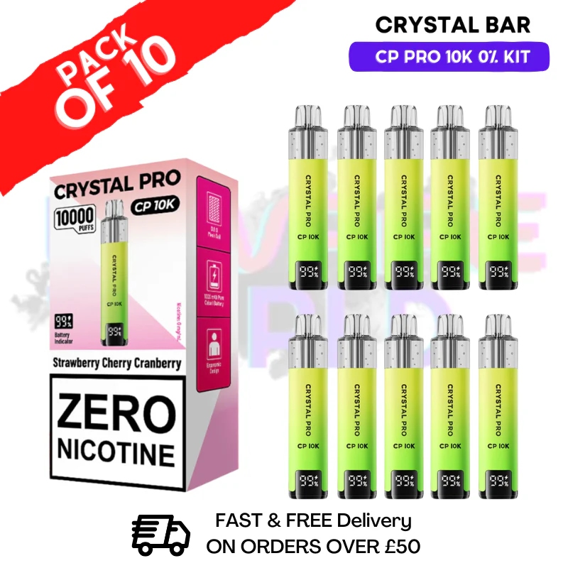 Straw Cherry Cranberry CP Pro 10K ZERO Nic Kits Box Of 10
