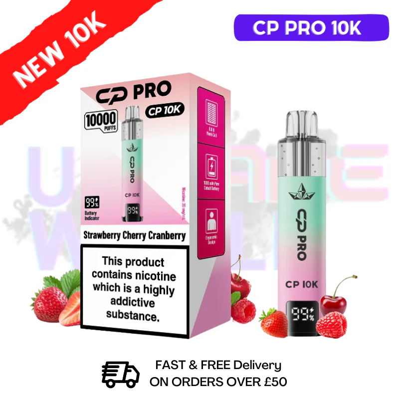 Straw Cran Cherry CP Pro 10K Puff Pod Kit