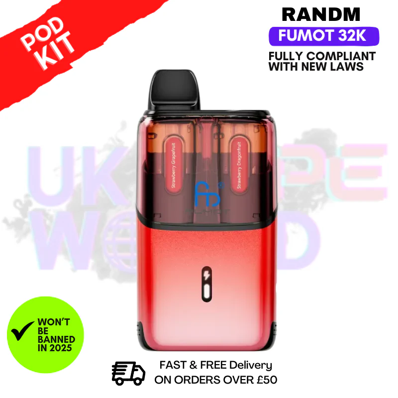 Strawberry Grapefruit RandM Fumot Ultra 32K T32000 Pod Kit