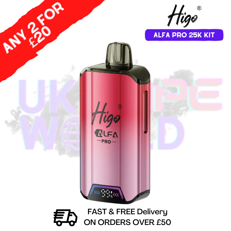 Strawberry Ice Higo 25K Alfa Pro Pod Kit - Any 2 For £20
