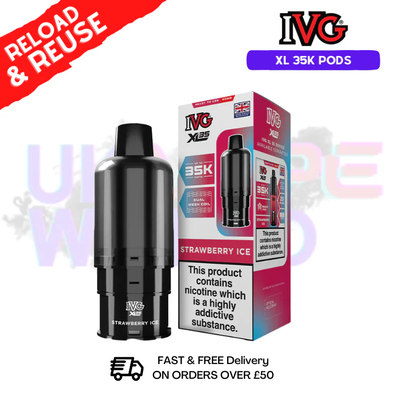 Strawberry ICE IVG XL 35k Prefilled Pods