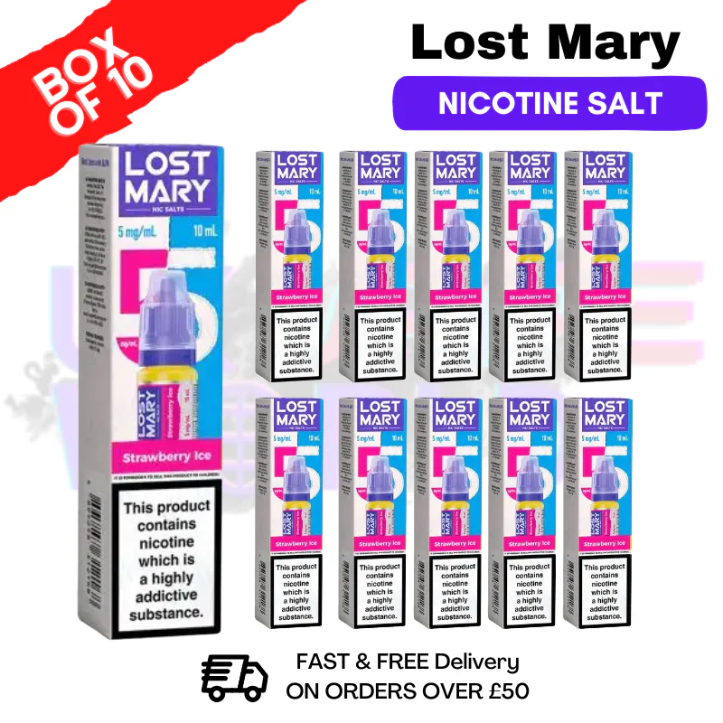 Strawberry Ice Lost Mary Nic Salt BOX OF 10
