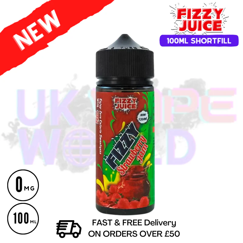 Strawberry Jam Fizzy Juice 100ml E-Liquid - £7.89