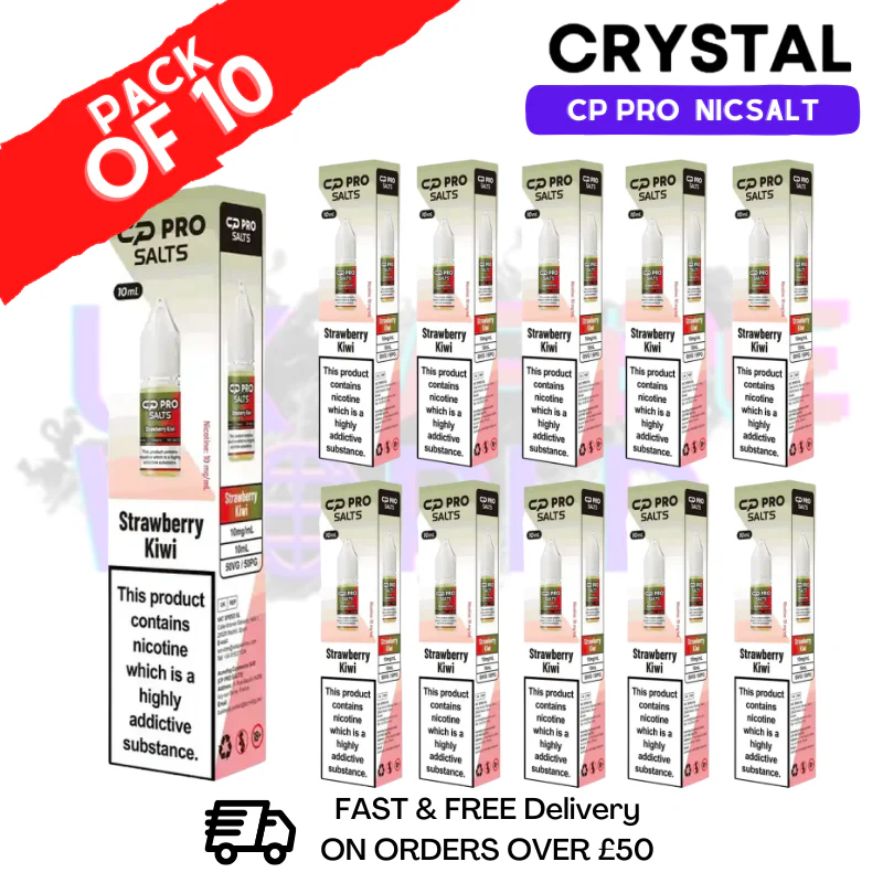 Strawberry Kiwi Crystal CP Pro Nic Salts Box Of 10