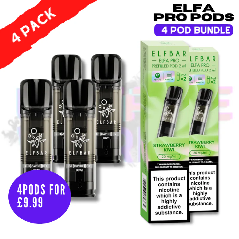 Strawberry Kiwi ELFA Pro Pods - Pack Of 4 PODS