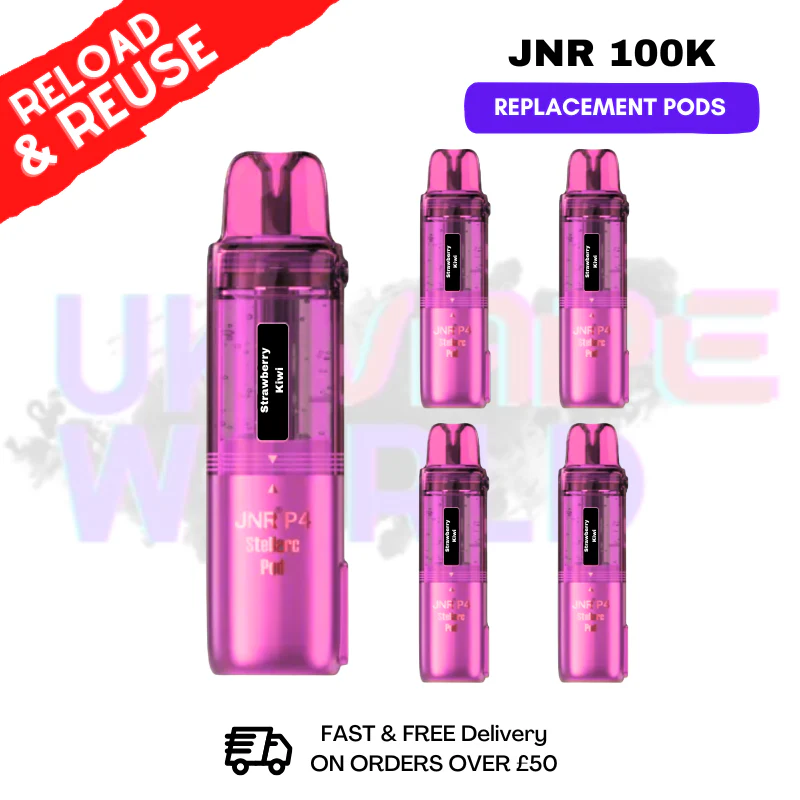 Strawberry Kiwi JNR 100k Sterllarc Replacement Pods Box Of 5