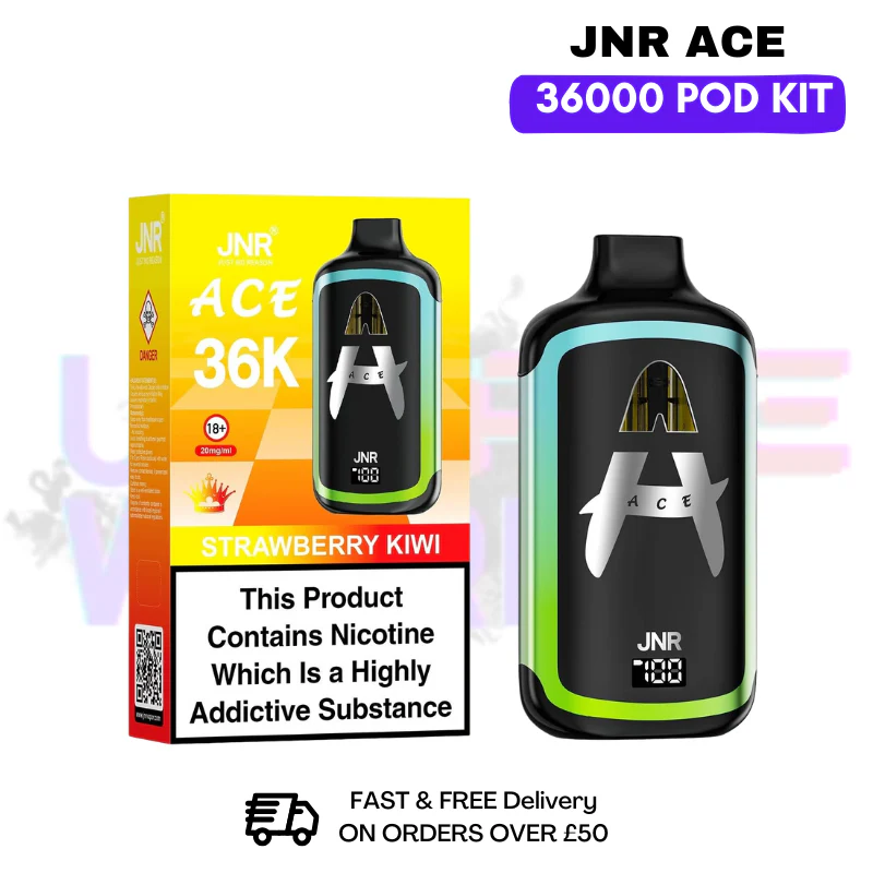 Strawberry Kiwi JNR ACE 36K Puff 36000 Prefilled Pod Kit