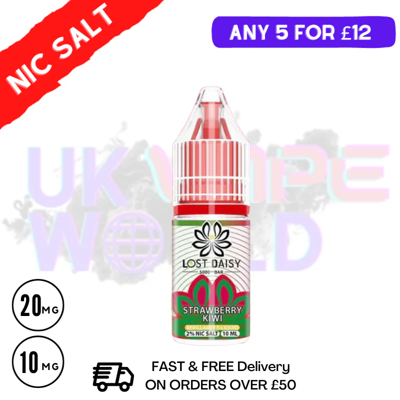 Strawberry Kiwi LOST Daisy Nic Salt 10ML eLiquid