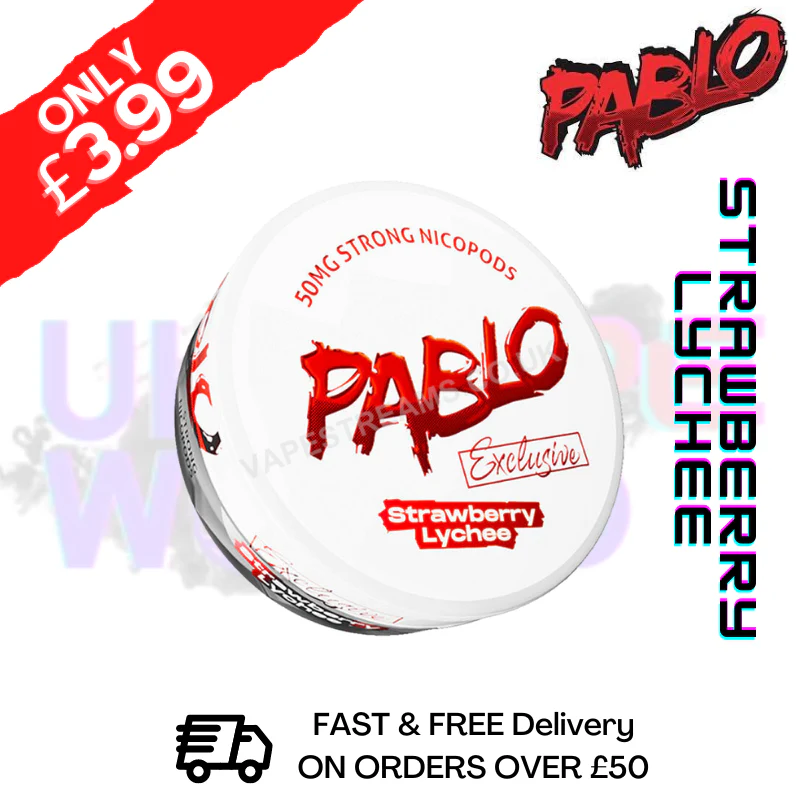 Strawberry Lychee Pablo Nicotine Pouches Nic Pouch (50mg)
