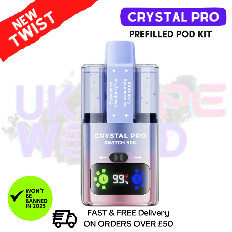 Strawberry Raspberry ICE Crystal Pro 30K Switch Prefilled Pod Kit