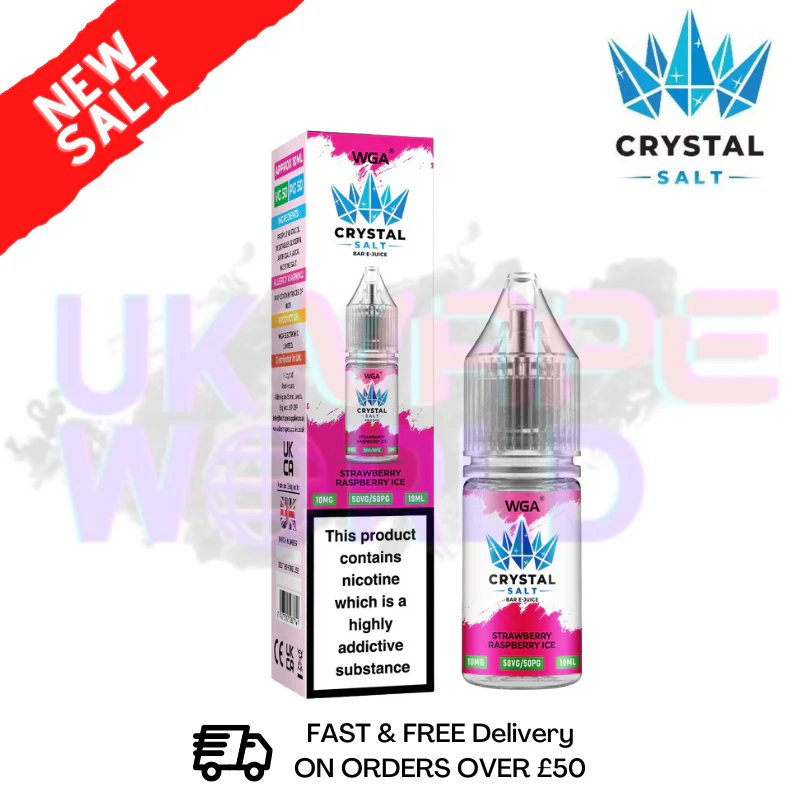 Strawberry Raspberry ICE WGA Crystal Nic Salt | Nicotine Salts | Lowest Price