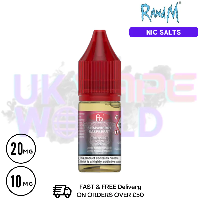 Strawberry Raspberry RandM Tornado 7000 Nic Salt 10ML eLiquid