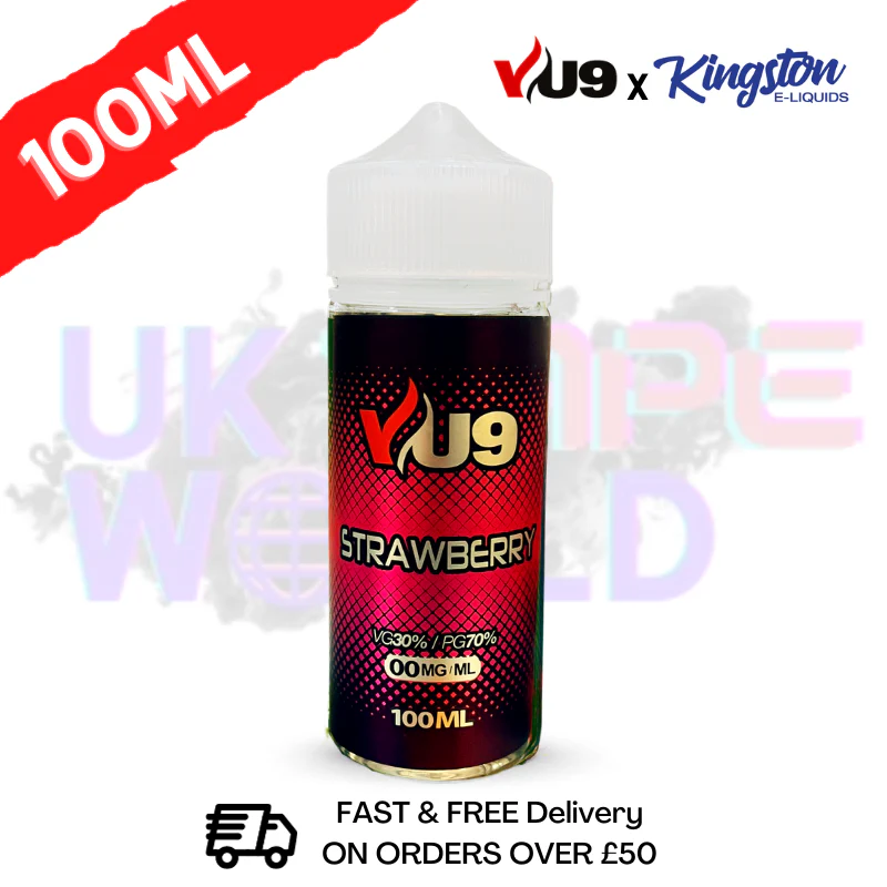 Strawberry Shortfill eJuice 100ML Eliquid - VU9 x Kingston