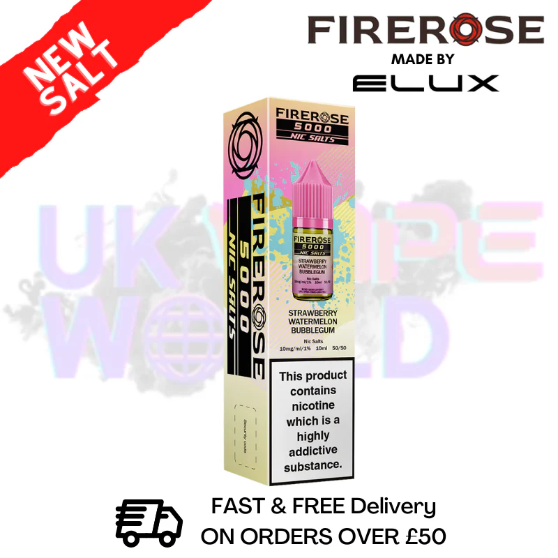 Strawberry Watermelon Bubblegum Firerose 5000 Nic Salt