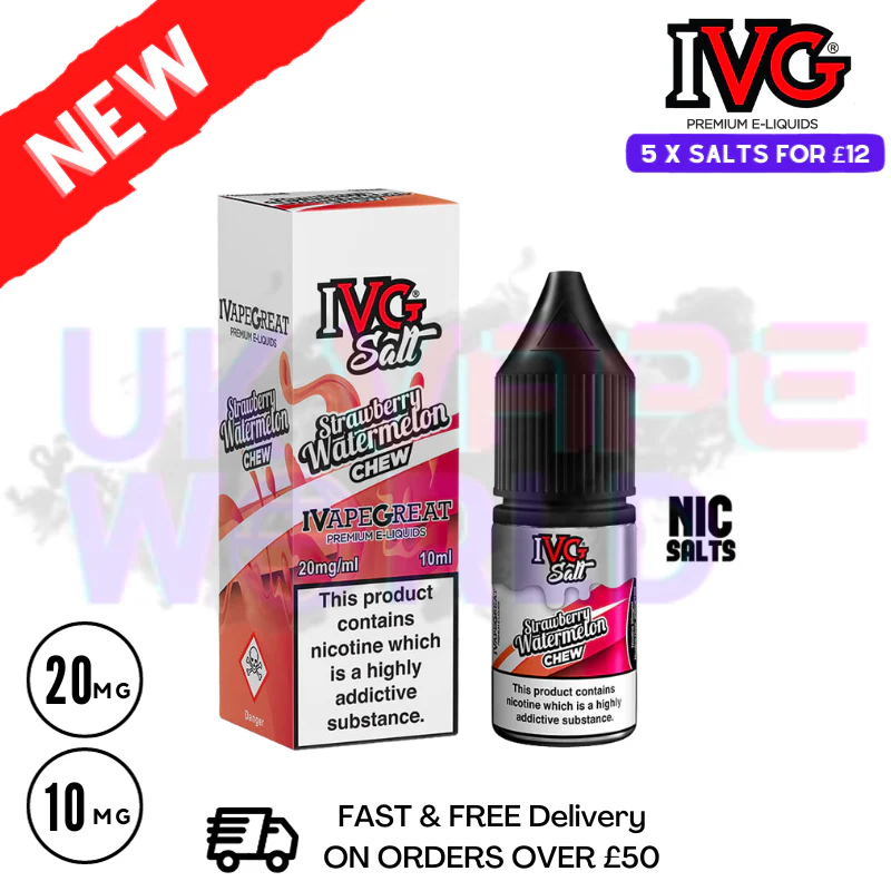 Strawberry Watermelon Chew IVG Salt 10ml Nic Eliquid