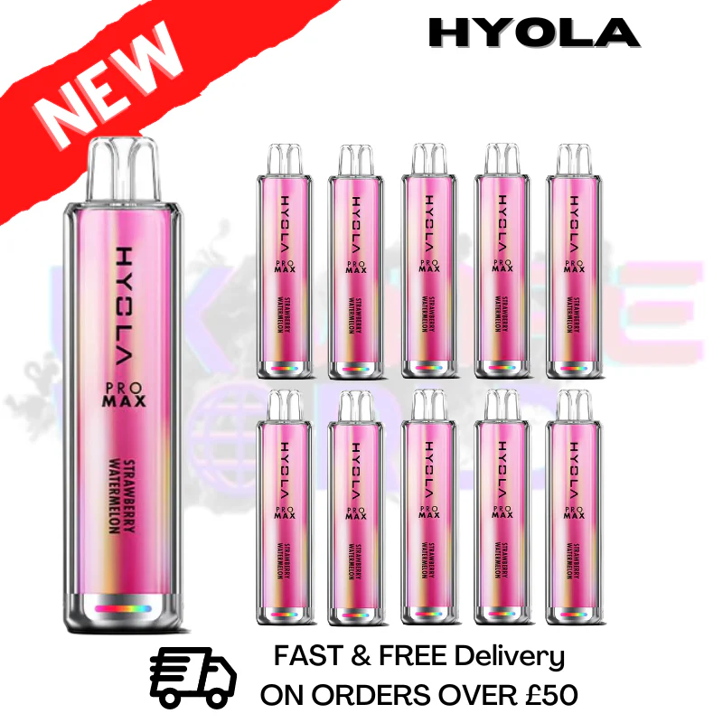Strawberry Watermelon Hyola Pro Max 8000 Puff Box Of 10