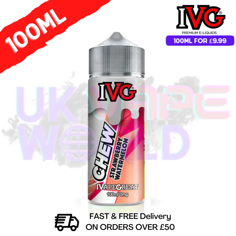 Strawberry Watermelon IVG Shortfill Juice (NEW) 100ML Eliquid