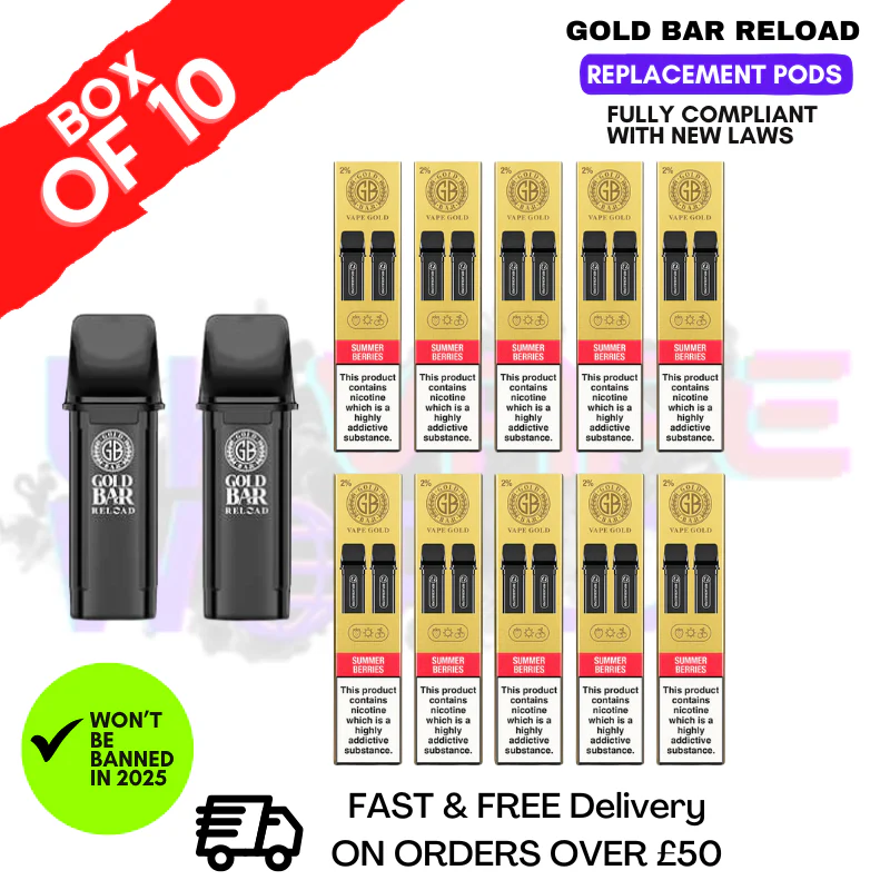 Summer Berries Gold Bar Reload Prefilled Pods Box of 10