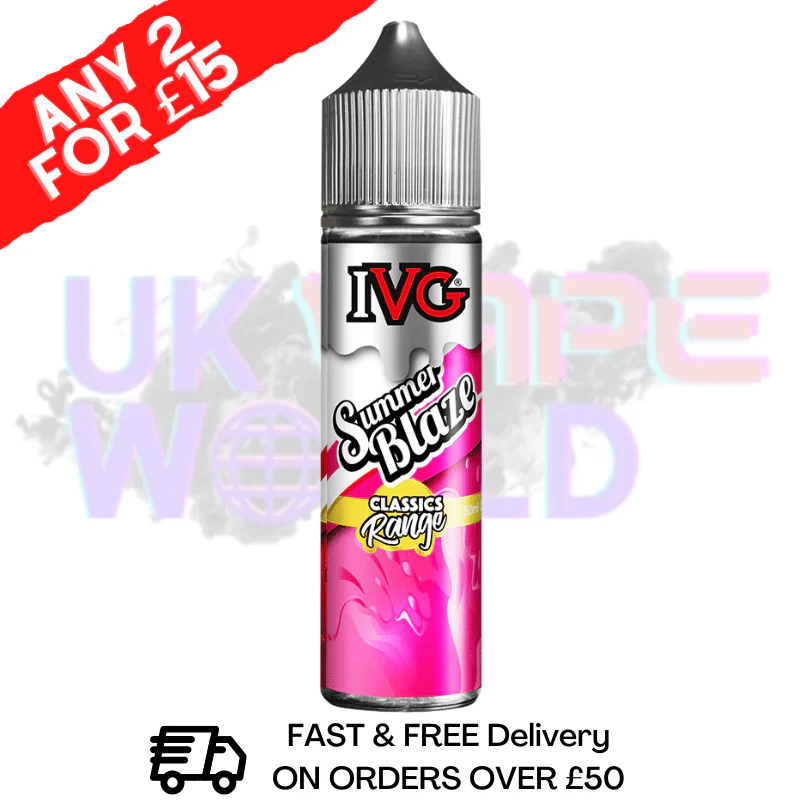 Summer Blaze IVG Shortfill Juice 50ML Eliquid - CLASSICS RANGE