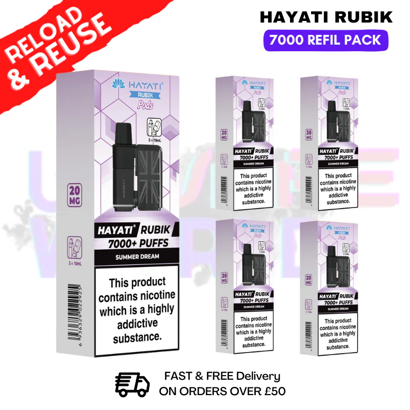 Summer Dream Hayati Rubik 7K Replacement Pods Box Of 5