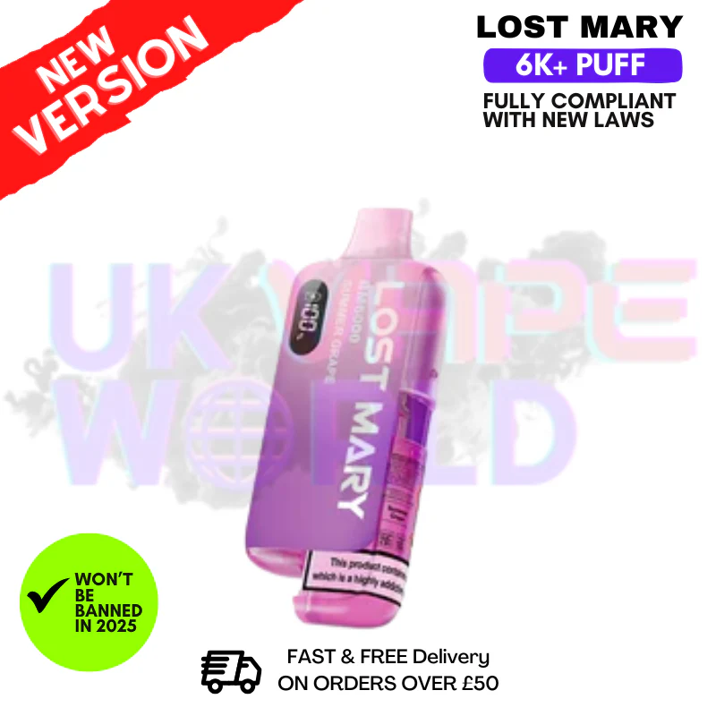 Summer Grape Lost Mary 6K Puff Pod Kit - Only £8.99