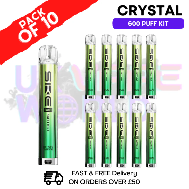 Sweet Mint SKE 600 Puff Crystal Kits Box Of 10