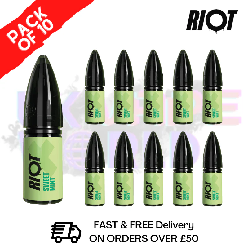 Sweet Mint Riot X Nic Salt Box Of 10